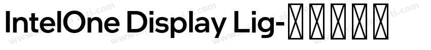 IntelOne Display Lig字体转换